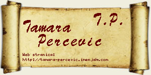 Tamara Perčević vizit kartica